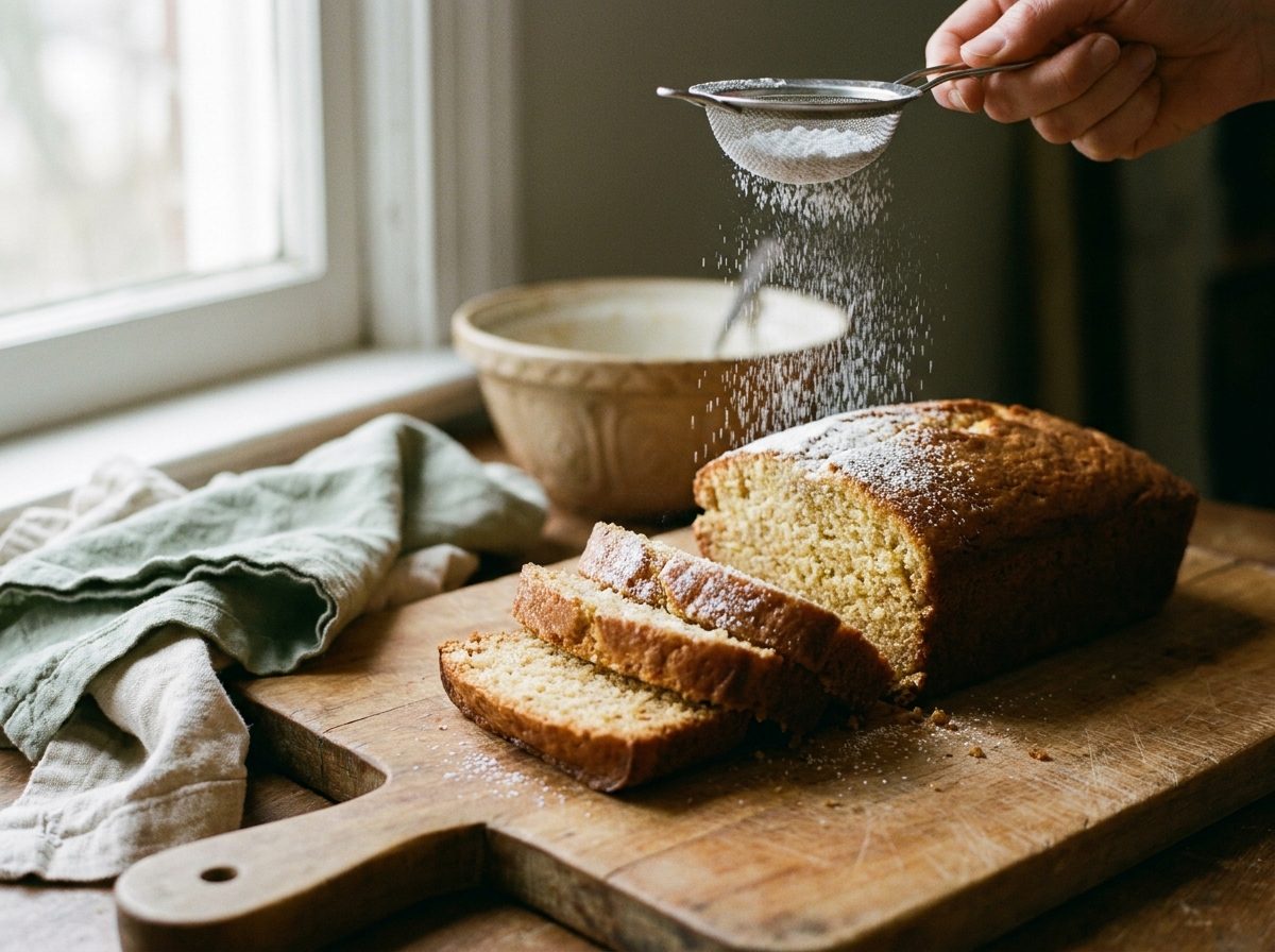 Sliced lemon loaf